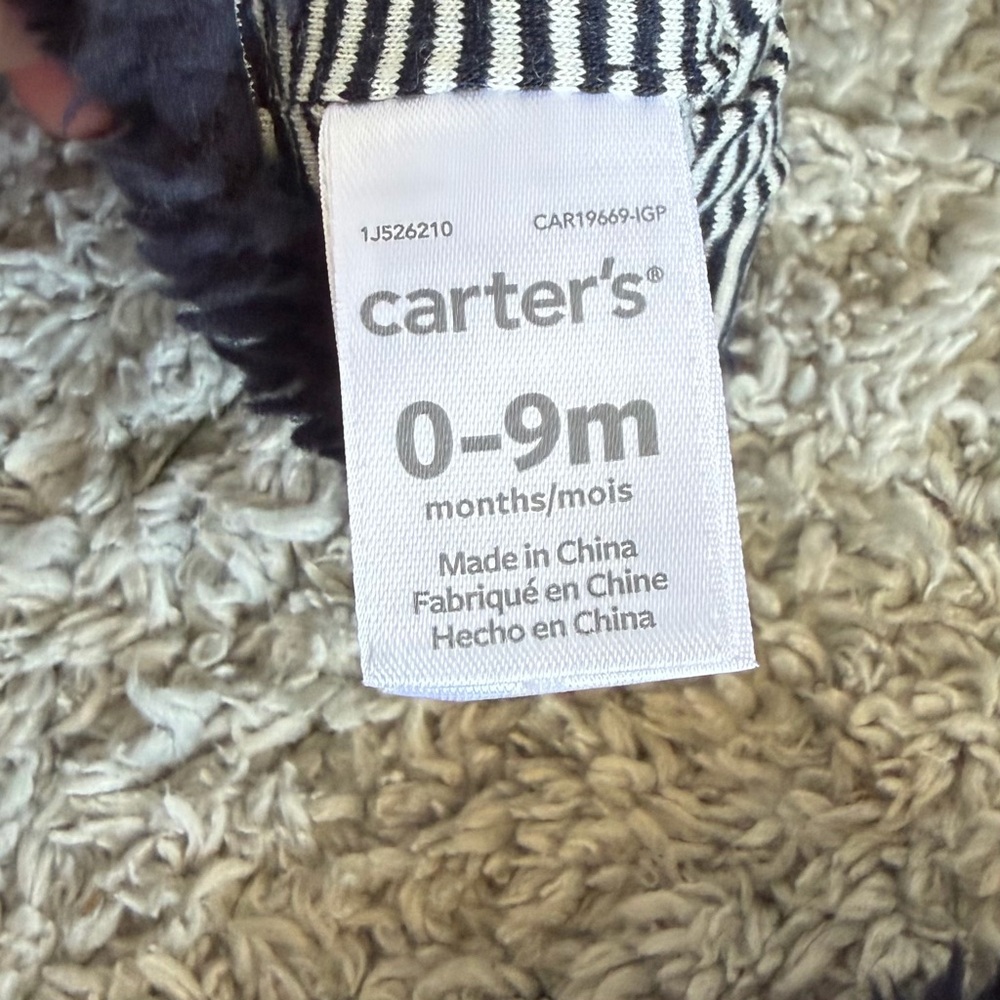 Carter’s•Bear Sherpa Hat & Mittens | Navy Blue | 0-9m - Picture 4 of 4